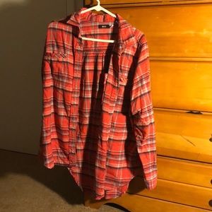 Medium women oversized flannel